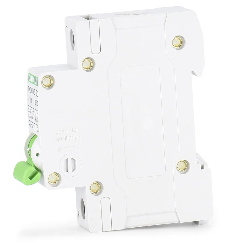 CHTAIXI 12V-110V DC Miniature Circuit Breaker, 20 Amp 1 Pole Battery Breaker Protector for Solar PV System and RV, Thermal Magnetic Trip, DIN-Rail/Surface Mount, DC Disconnect Switch B20 - Image 1